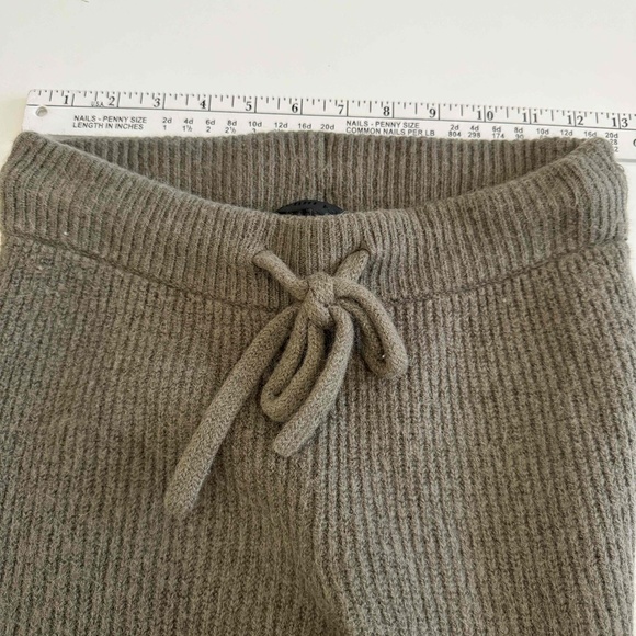 Jenni Kane Olive Green Alpaca Fisherman Sweatpants Lounge Pants Size‎ XS - Picture 10 of 12